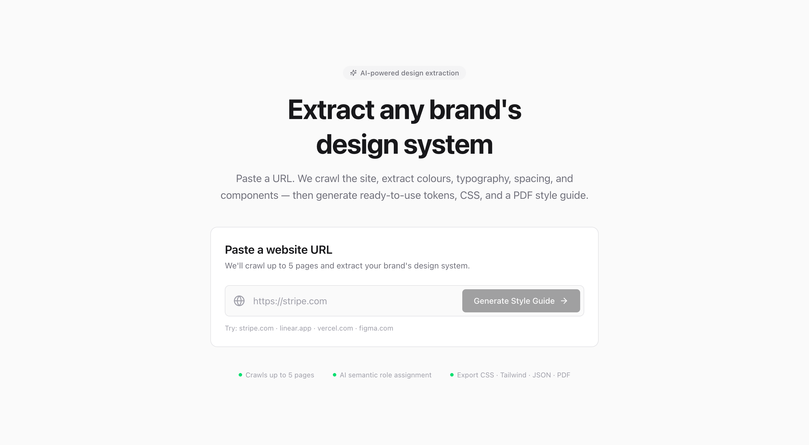 Brand Scraper — Extract design systems from any website